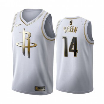 Gerald Green #14 Houston Rockets White Golden Edition Jersey