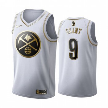 Jerami Grant #9 Denver Nuggets White Golden Edition Jersey