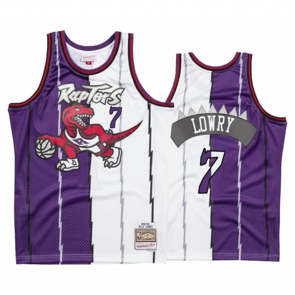 Toronto Raptors Kyle Lowry Purple Hardwood Classics Split Jersey