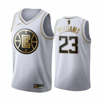 Lou Williams #23 Los Angeles Clippers White Golden Edition Jersey