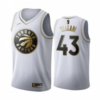 Pascal Siakam #43 Toronto Raptors White Golden Edition Jersey