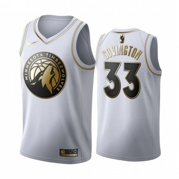 Robert Covington #33 Minnesota Timberwolves White Golden Edition Jersey