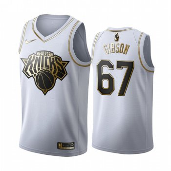 Taj Gibson #67 New York Knicks White Golden Edition Jersey