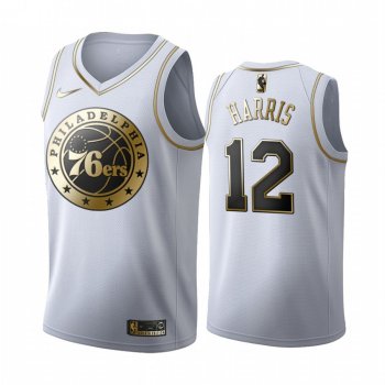 Tobias Harris #12 Philadelphia 76ers White Golden Edition Jersey