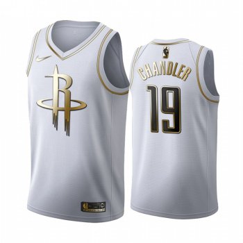 Tyson Chandler #19 Houston Rockets White Golden Edition Jersey