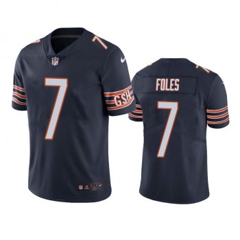 Nick Foles Chicago Bears Navy Vapor Limited Jersey