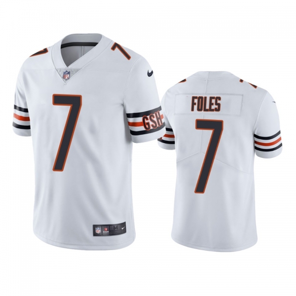 Nick Foles Chicago Bears White Vapor Limited Jersey