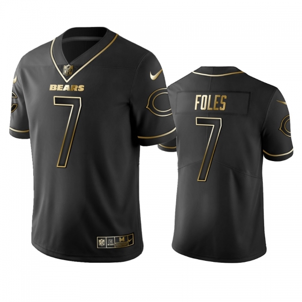 Bears Nick Foles Black Golden Edition Jersey