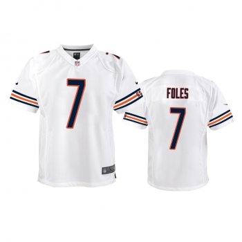 Youth Youth's Bears Nick Foles White Game Jersey