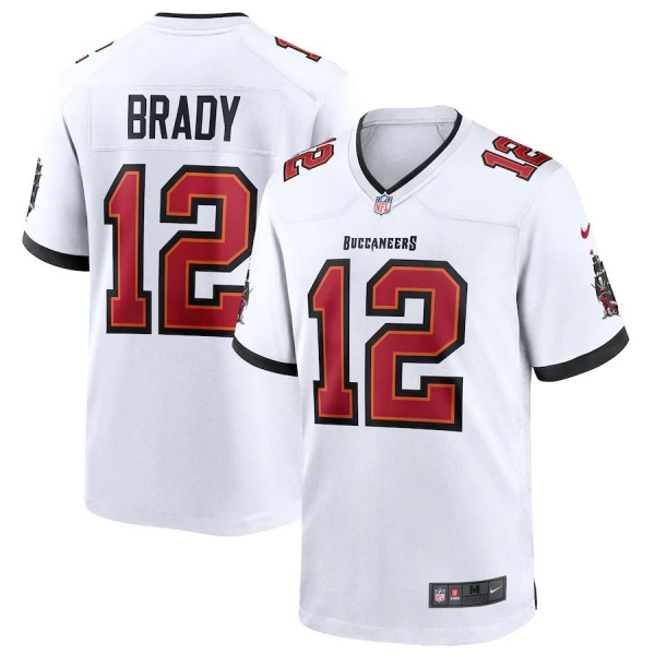 Men's Nike Tom Brady White Tampa Bay Buccaneers Game Jersey