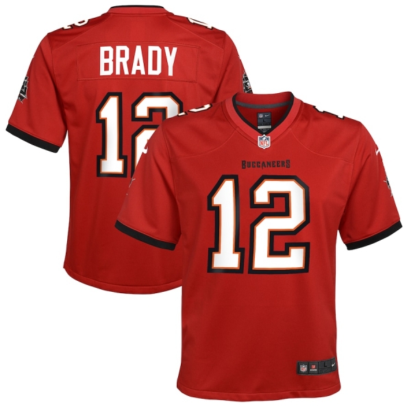 Youth Nike Tom Brady Red Tampa Bay Buccaneers Game Jersey