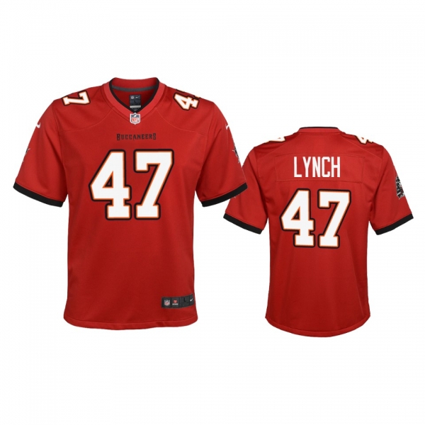 Youth Tampa Bay Buccaneers John Lynch Red 2020 Game Jersey