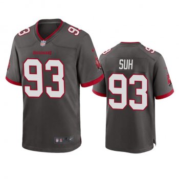 Tampa Bay Buccaneers Ndamukong Suh Pewter 2020 Game Jersey