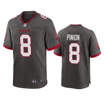 Tampa Bay Buccaneers Bradley Pinion Pewter 2020 Game Jersey