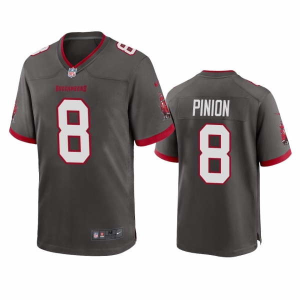 Tampa Bay Buccaneers Bradley Pinion Pewter 2020 Game Jersey