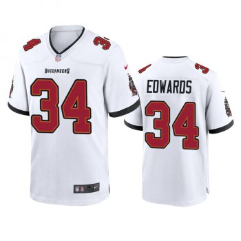 Tampa Bay Buccaneers Mike Edwards White 2020 Game Jersey