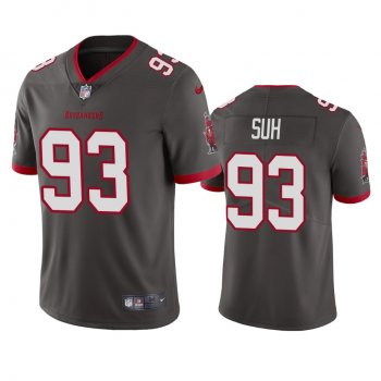 Tampa Bay Buccaneers Ndamukong Suh Pewter 2020 Vapor Limited Jersey - Men's