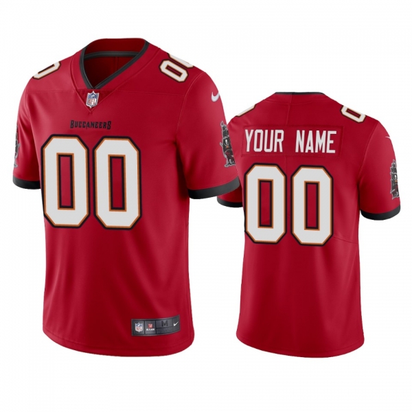 Tampa Bay Buccaneers Custom Red 2020 Vapor Limited Jersey - Men's