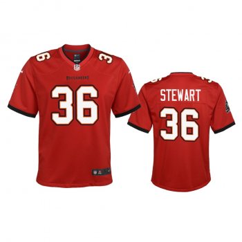 Youth Tampa Bay Buccaneers M.J. Stewart Red 2020 Game Jersey