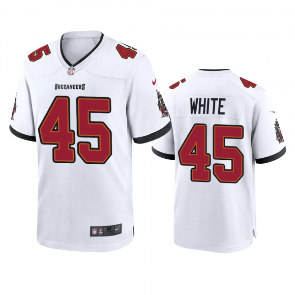 Tampa Bay Buccaneers Devin White White 2020 Game Jersey