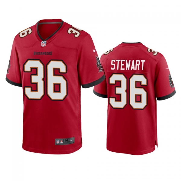 Tampa Bay Buccaneers M.J. Stewart Red 2020 Game Jersey