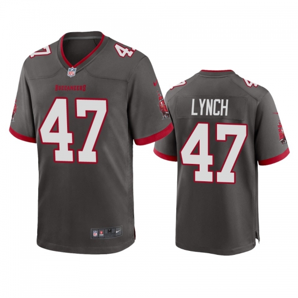 Tampa Bay Buccaneers John Lynch Pewter 2020 Game Jersey