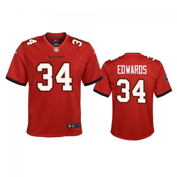 Youth Tampa Bay Buccaneers Mike Edwards Red 2020 Game Jersey