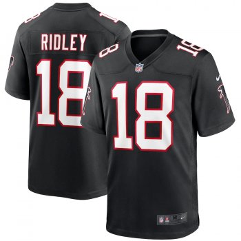 Men's Atlanta Falcons Calvin Ridley Nike Black Throwback Game Jersey