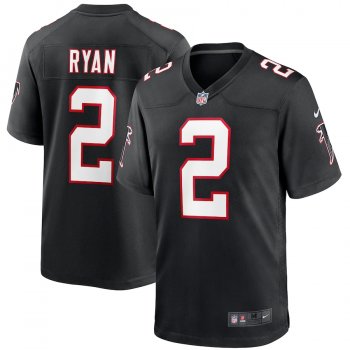 Men's Atlanta Falcons Matt Ryan Nike Black Throwback Game Jersey