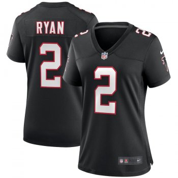 Women's Atlanta Falcons Matt Ryan Nike Black Throwback Game Jersey