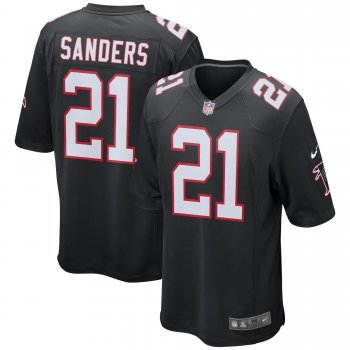 Men's Atlanta Falcons Deion Sanders Nike Black Retired Player Game Jersey