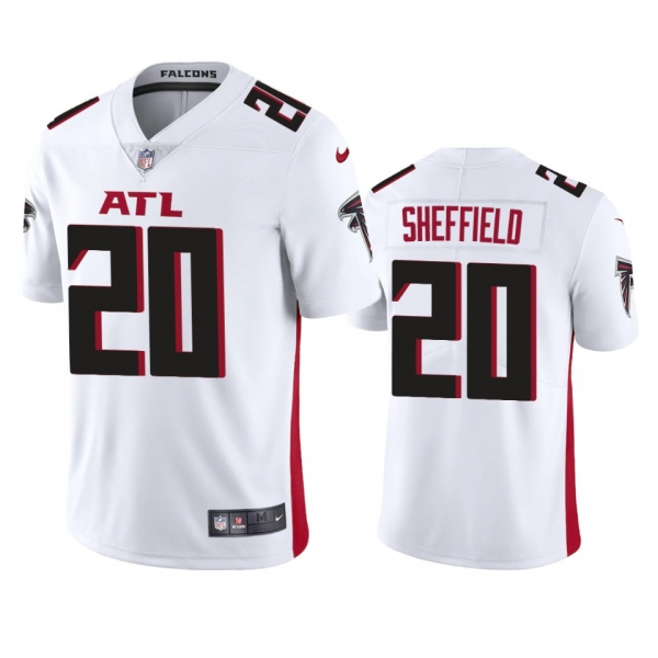 Men's Atlanta Falcons Kendall Sheffield White 2020 Vapor Limited Jersey