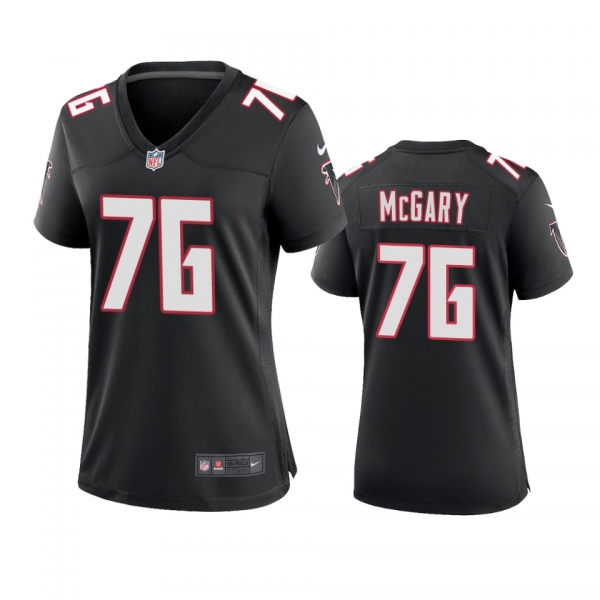 Women's Atlanta Falcons Kaleb McGary Black 2020 Throwback Game Jersey