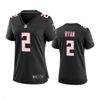 Women's Atlanta Falcons Matt Ryan Black 2020 Throwback Game Jersey