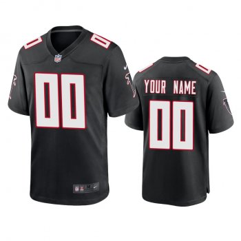 Men's Atlanta Falcons Custom Black 2020 Throwback Game Jersey