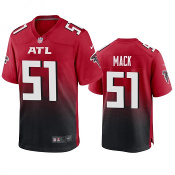 Men's Atlanta Falcons Alex Mack Red 2020 Game Jersey