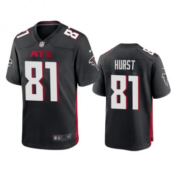 Men's Atlanta Falcons Hayden Hurst Black 2020 Game Jersey