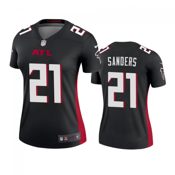 Women's Atlanta Falcons Deion Sanders Black 2020 Legend Jersey