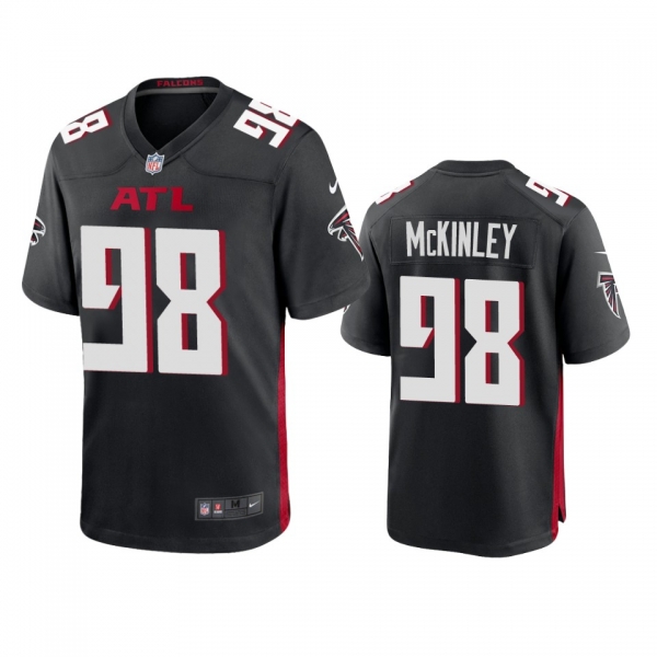 Men's Atlanta Falcons Takkarist McKinley Black 2020 Game Jersey