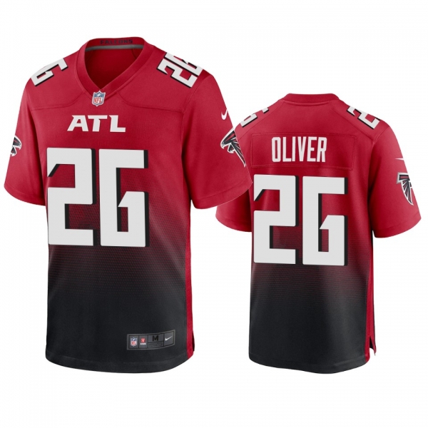 Men's Atlanta Falcons Isaiah Oliver Red 2020 Game Jersey