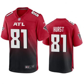 Men's Atlanta Falcons Hayden Hurst Red 2020 Game Jersey