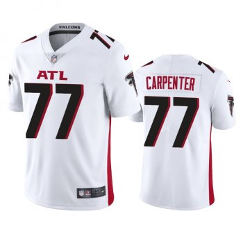 Men's Atlanta Falcons James Carpenter White 2020 Vapor Limited Jersey