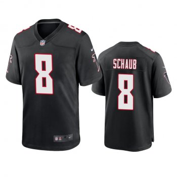 Men's Atlanta Falcons Matt Schaub Black 2020 Throwback Game Jersey