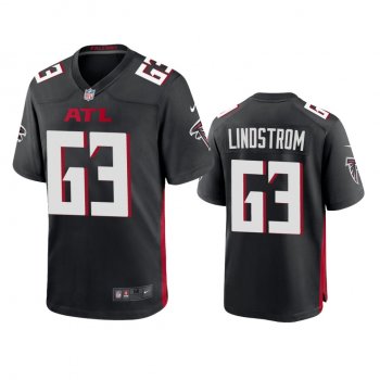 Men's Atlanta Falcons Chris Lindstrom Black 2020 Game Jersey