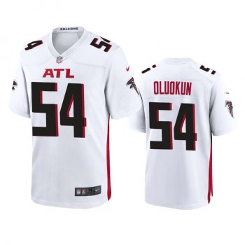 Men's Atlanta Falcons Foyesade Oluokun White 2020 Game Jersey