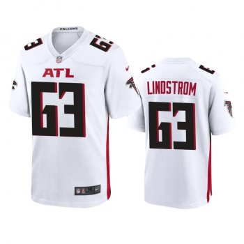 Men's Atlanta Falcons Chris Lindstrom White 2020 Game Jersey