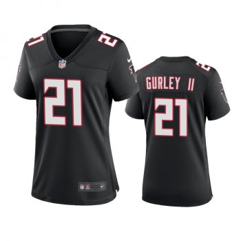 Women's Atlanta Falcons Todd Gurley II Black 2020 Throwback Game Jersey