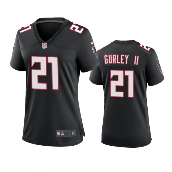 Women's Atlanta Falcons Todd Gurley II Black 2020 Throwback Game Jersey