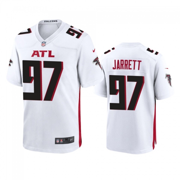 Men's Atlanta Falcons Grady Jarrett White 2020 Game Jersey