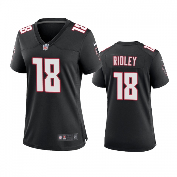 Women's Atlanta Falcons Calvin Ridley Black 2020 Throwback Game Jersey